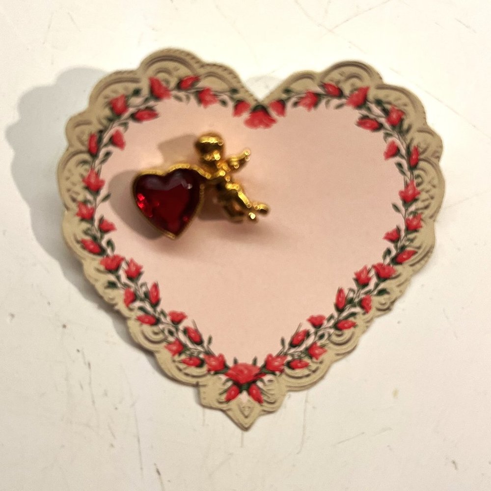 Avon Cupid Pin on Original Card